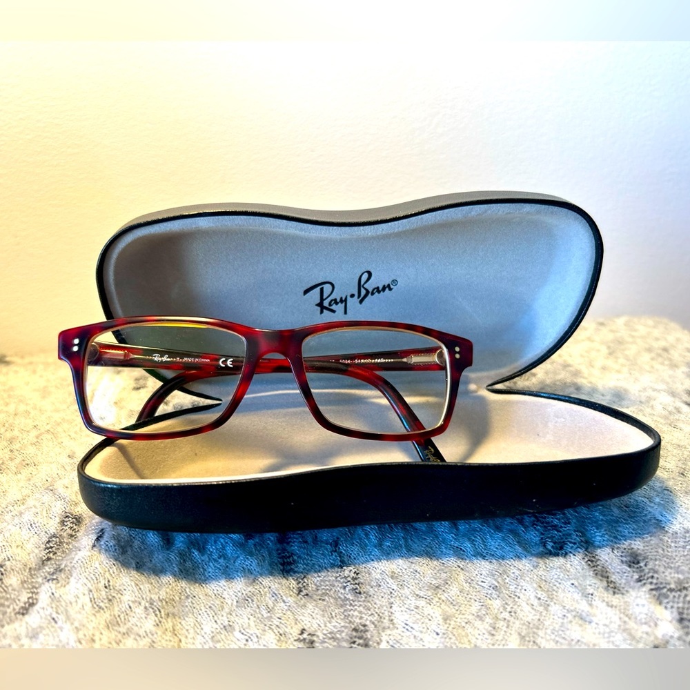RayBan Red Prescription or sunlight Frame Glasses